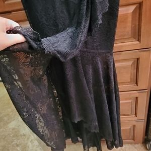 Black lace cocktail dress